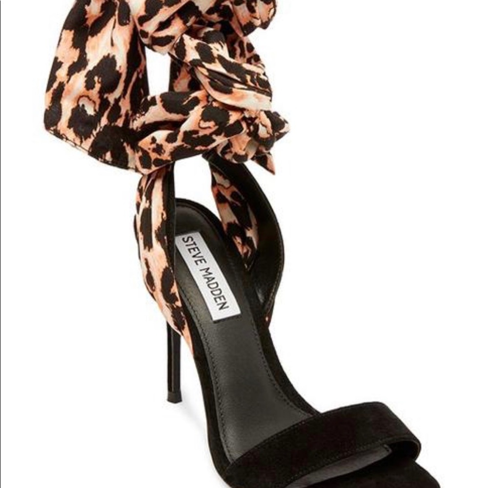 Steve Madden heels with leopard strap